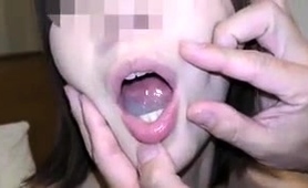 Amateur Japanese Babe With A Lovely Ass Sucks A Cock Clean