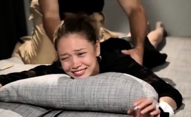 Beautiful Young Babe With Sexy Legs Gets Bound And Tickled