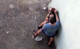 Voyeur Spies On A Hot Milf Getting Fucked Doggystyle Outside