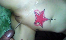 Amateur Wife Welcomes A Hot Load Of Piss On Her Shaved Slit