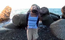 Masked Teen With Perky Boobs Enjoys A Pov Fucking Outdoors 