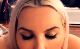 Sultry Blonde Beauty Fucked Deep And Facialized In Pov