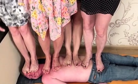 femdom-babes-fulfilling-submissive-guy-s-trampling-fantasy