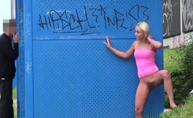 Hot And Wild Amateur Blonde Teen Pissing In Public