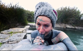 Hot spring anal outdoor fuck with Anuskatzz