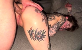 Tattooed Teen Fucked In The Ass Deep And Hard Doggystyle