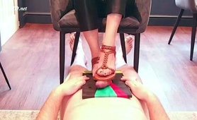 bdsm-session-with-cock-and-balls-punishment-for-foot-slave