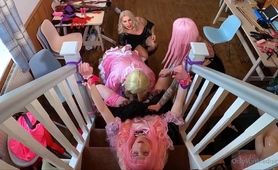 Crossdresser Sucks Cock In Bdsm Group Therapy Session