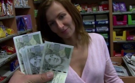 Irresistible mature Czech MILF fucked for money at work