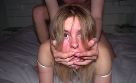 Rough Pussy Fucking And Mouthful Of Hot Cum For Naughty Teen