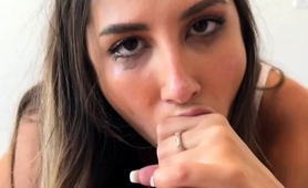 Teen Hottie Gives Deep Blowjob And Gets Drilled In Pov