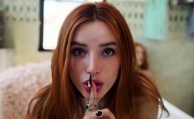 Sexy Slender Redhead Posing Seductively For The Camera