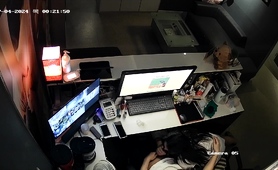 Naughty amateur Korean babe sucking cock on hidden cam