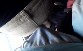 Kinky Guy Rubbing His Cock Against A Lovely Ass In Public
